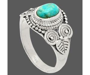 Natural Rare Turquoise Nevada Aztec Mt Ring size-6 SDR233765 R-1280, 5x7 mm