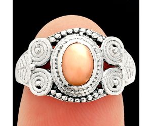 Pink Opal Ring size-7 SDR233787 R-1280, 5x7 mm