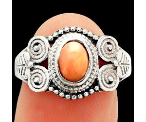 Pink Opal Ring size-7.5 SDR233788 R-1280, 5x7 mm