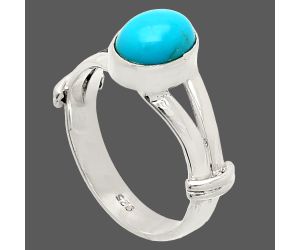 Sleeping Beauty Turquoise Ring size-6 SDR233801 R-1472, 6x8 mm