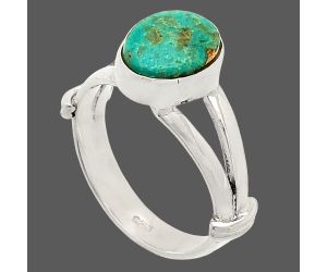 Natural Rare Turquoise Nevada Aztec Mt Ring size-6 SDR233808 R-1472, 7x9 mm