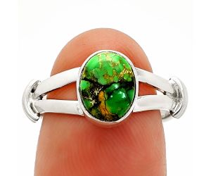 Green Matrix Turquoise Ring size-7 SDR233830 R-1472, 7x9 mm