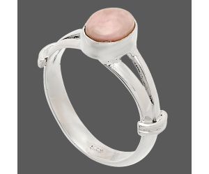 Pink Opal Ring size-9 SDR233832 R-1472, 6x8 mm