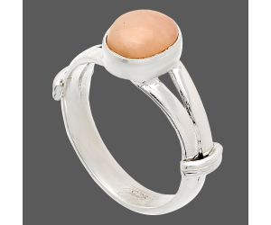 Pink Opal Ring size-6 SDR233839 R-1472, 6x8 mm