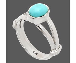 Sleeping Beauty Turquoise Ring size-6 SDR233840 R-1472, 6x8 mm