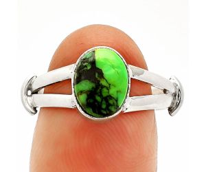 Green Matrix Turquoise Ring size-7 SDR233851 R-1472, 7x9 mm