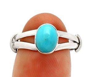 Sleeping Beauty Turquoise Ring size-6 SDR233854 R-1472, 6x8 mm