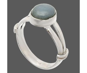 Angelite Ring size-7.5 SDR233857 R-1472, 7x9 mm