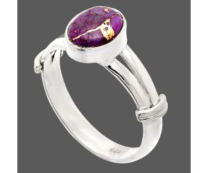 Copper Purple Turquoise Ring size-8.5 SDR233897 R-1472, 7x9 mm