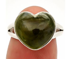 Heart - Chrome Chalcedony Ring size-6.5 SDR233954 R-1073, 12x13 mm