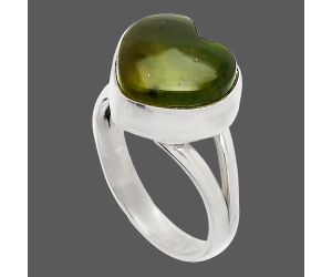 Heart - Chrome Chalcedony Ring size-6.5 SDR233955 R-1073, 12x12 mm