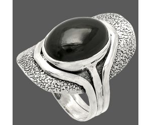 Black Onyx Ring size-8 SDR234056 R-1402, 10x14 mm