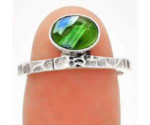 Millefiori Murano Glass Ring size-7 SDR234136 R-1037, 6x8 mm