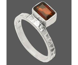 Hessonite Garnet Ring size-6 SDR234171 R-1037, 5x7 mm
