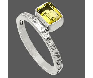 Lemon Quartz Ring size-8 SDR234182 R-1037, 5x7 mm