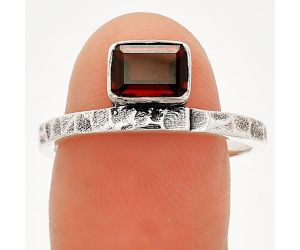 Hessonite Garnet Ring size-9 SDR234217 R-1037, 5x7 mm