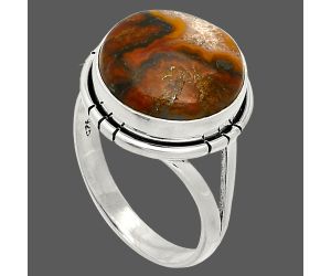 Rare Cady Mountain Agate Ring size-9 SDR234538 R-1012, 14x14 mm