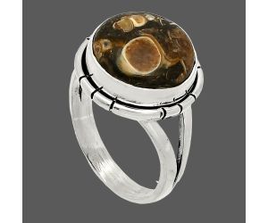 Turtella Jasper Ring size-6 SDR234555 R-1012, 12x12 mm