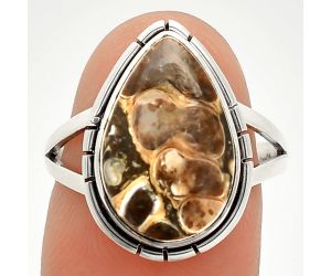 Turtella Jasper Ring size-8 SDR234568 R-1012, 11x16 mm