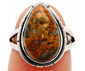 Rare Cady Mountain Agate Ring size-6 SDR234574 R-1012, 10x15 mm