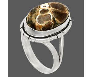 Turtella Jasper Ring size-7 SDR234592 R-1012, 9x16 mm