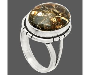Turtella Jasper Ring size-6 SDR234601 R-1012, 11x15 mm