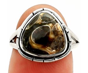 Turtella Jasper Ring size-6.5 SDR234631 R-1012, 11x11 mm