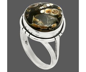 Turtella Jasper Ring size-9 SDR234646 R-1012, 15x15 mm