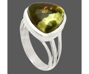 Chrome Chalcedony Ring size-6 SDR234742 R-1006, 11x11 mm