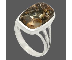 Turtella Jasper Ring size-9 SDR234811 R-1006, 10x16 mm