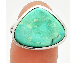 Natural Rare Turquoise Nevada Aztec Mt Ring size-9 SDR234867 R-1006, 14x18 mm