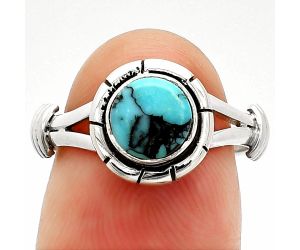 Lucky Charm Tibetan Turquoise Ring size-7 SDR234931 R-1533, 7x7 mm