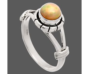 Ethiopian Opal Ring size-7.5 SDR234960 R-1533, 6x6 mm