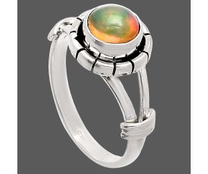 Ethiopian Opal Ring size-7.5 SDR234963 R-1533, 7x7 mm
