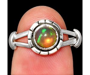 Ethiopian Opal Ring size-7.5 SDR234964 R-1533, 6x6 mm