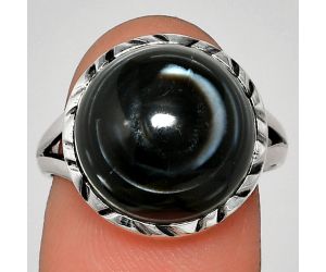 Evil Eye Ring size-8 SDR235005 R-1074, 14x14 mm