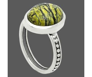 Serpentine Ring size-8 SDR235093 R-1060, 10x14 mm