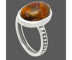 Rare Cady Mountain Agate Ring size-9 SDR235100 R-1060, 10x15 mm