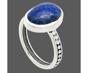 Lapis Lazuli Ring size-7 SDR235101 R-1060, 9x13 mm