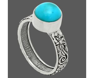 Sleeping Beauty Turquoise Ring size-6 SDR235153 R-1055, 8x8 mm