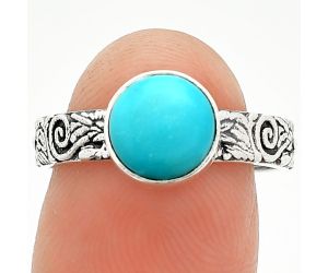 Sleeping Beauty Turquoise Ring size-8 SDR235155 R-1055, 8x8 mm