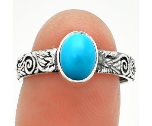 Sleeping Beauty Turquoise Ring size-8 SDR235159 R-1055, 6x8 mm