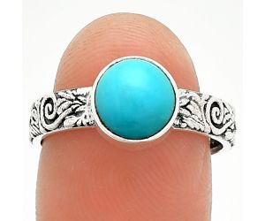 Sleeping Beauty Turquoise Ring size-8 SDR235163 R-1055, 8x8 mm
