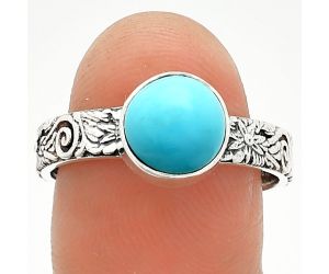 Sleeping Beauty Turquoise Ring size-9 SDR235172 R-1055, 8x8 mm