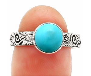 Sleeping Beauty Turquoise Ring size-8 SDR235197 R-1055, 8x8 mm