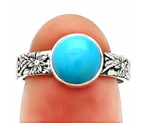 Sleeping Beauty Turquoise Ring size-7 SDR235220 R-1055, 8x8 mm
