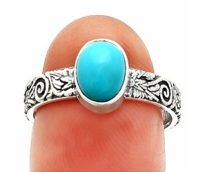 Sleeping Beauty Turquoise Ring size-8 SDR235228 R-1055, 6x8 mm