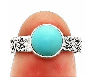 Sleeping Beauty Turquoise Ring size-6 SDR235258 R-1055, 8x8 mm