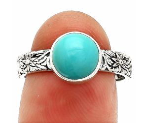 Sleeping Beauty Turquoise Ring size-8 SDR235270 R-1055, 8x8 mm