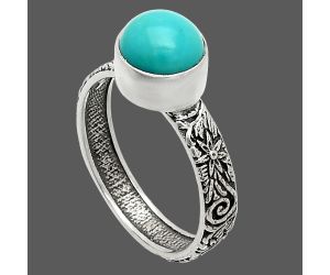 Sleeping Beauty Turquoise Ring size-8 SDR235270 R-1055, 8x8 mm